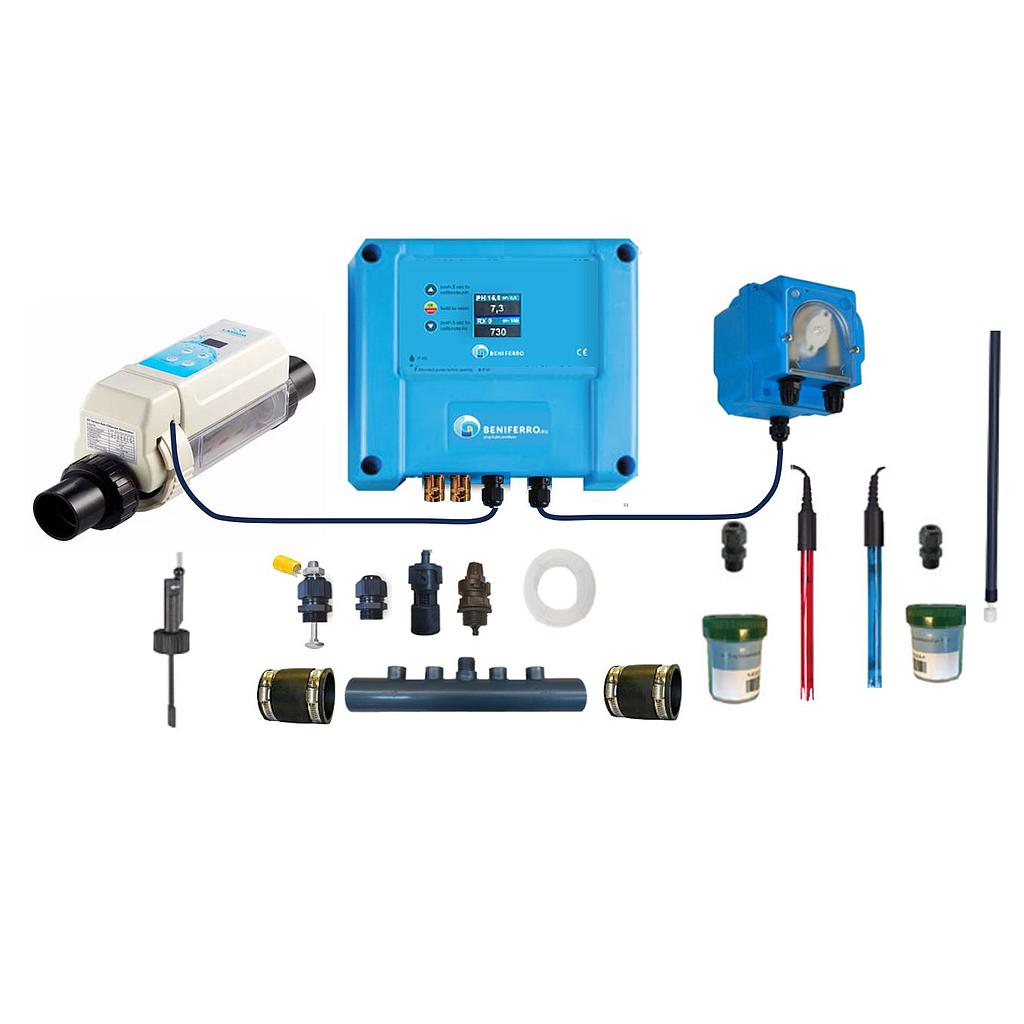 Zoutelektrolyse HS zelfbouw kit met pH en RX regeling
