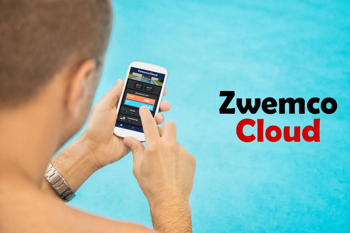 Pool Twin PRO ZwemcoCloud - flow-/level switch - 2 temp sondes, 2x 220V stekker - zwembad tot 150m³