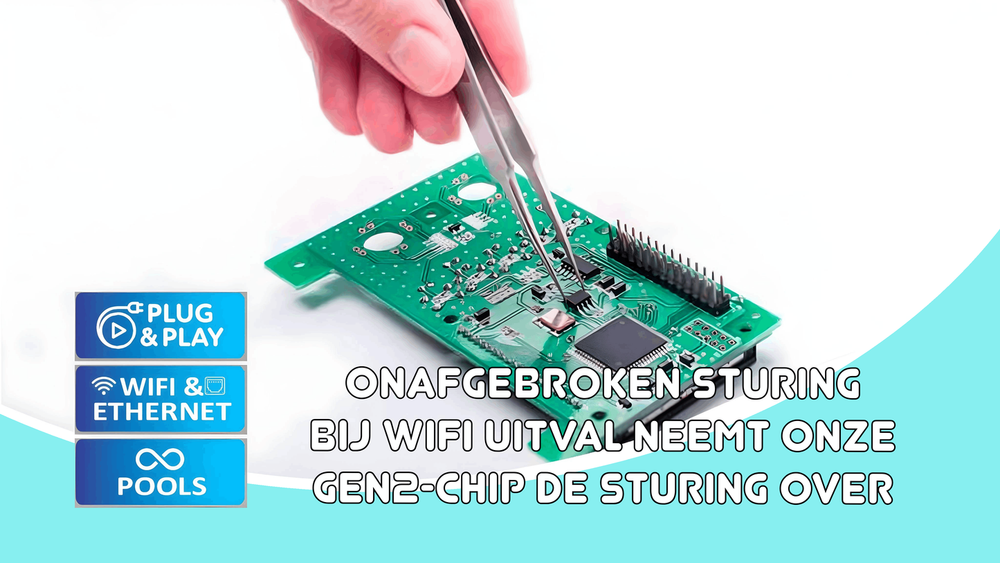 Doseerapparaat vloeibare pH en Chloor regeling - voorgemonteerd op plaat voor zwembad van 10 tot 150m³