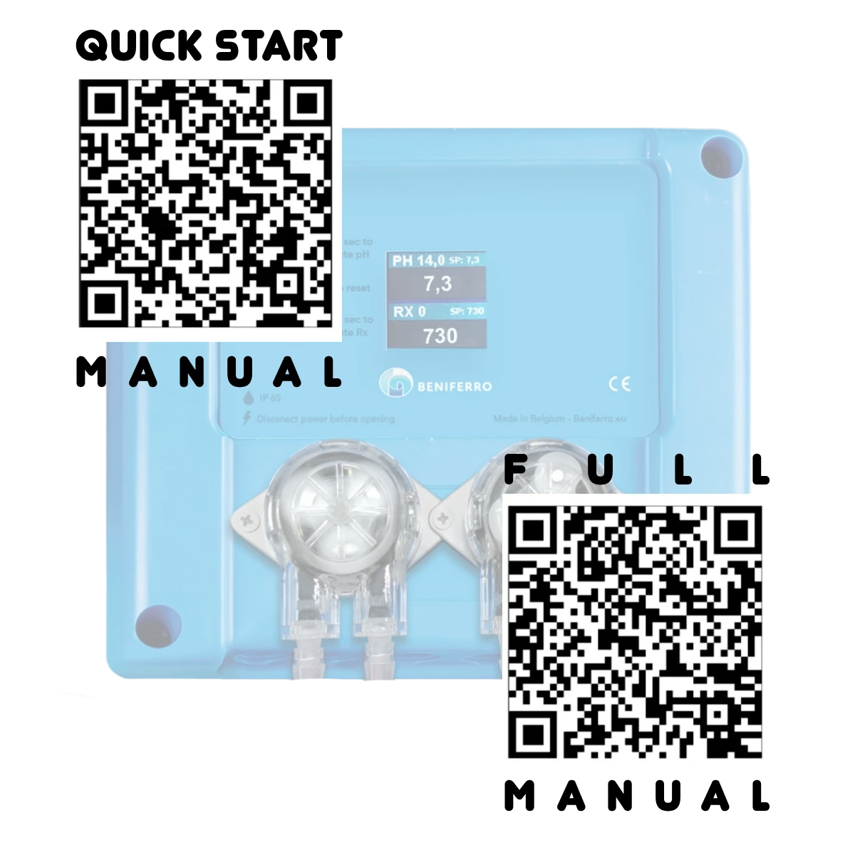 Pool TWIN COMBO - Compact doseerapparaat vloeibare Chloor/pH regeling - zelfbouwpakket  - zwembad/spa 10 tot 150m³