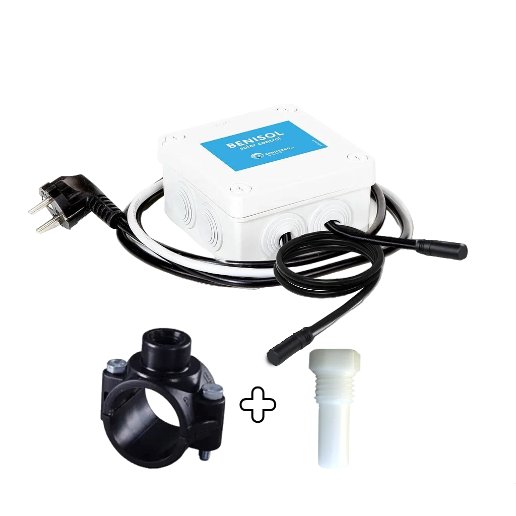 Benisol Temperatuurcontroller plug&play - 2 sensoren, 1 temperatuursensorhuls en aanboorzadel