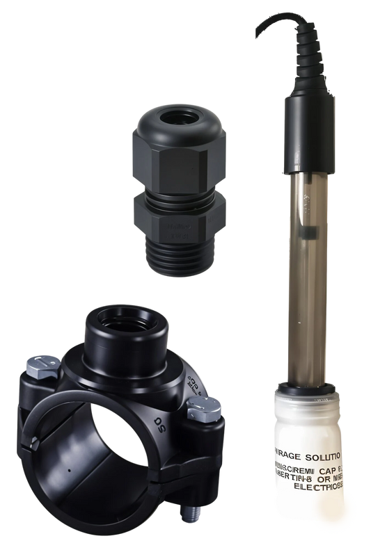 RX sonde goud (zoutelectrolyse) + aanboorzadel + wartel zelfbouwpakket
