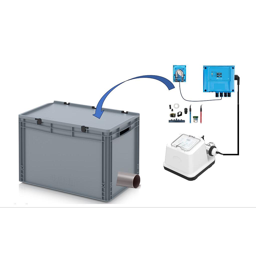 Chloorgenerator EL voorgemonteerd in box met pH en RX regeling