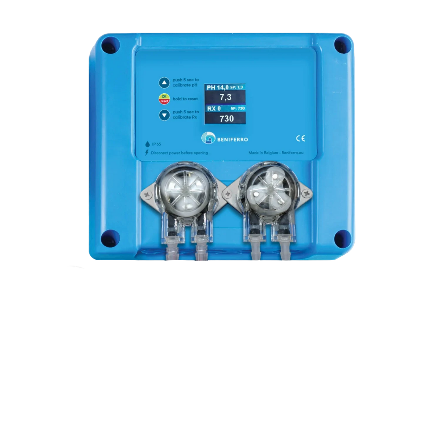 Pool TWIN COMBO - Compact doseerapparaat vloeibare Chloor/pH regeling - zelfbouwpakket  - zwembad/spa 10 tot 150m³