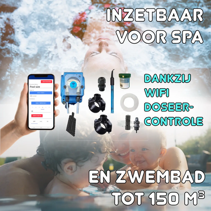 Wifipool pH peristaltische pomp - complete meet- en controle kit - zwembad tot 150m³